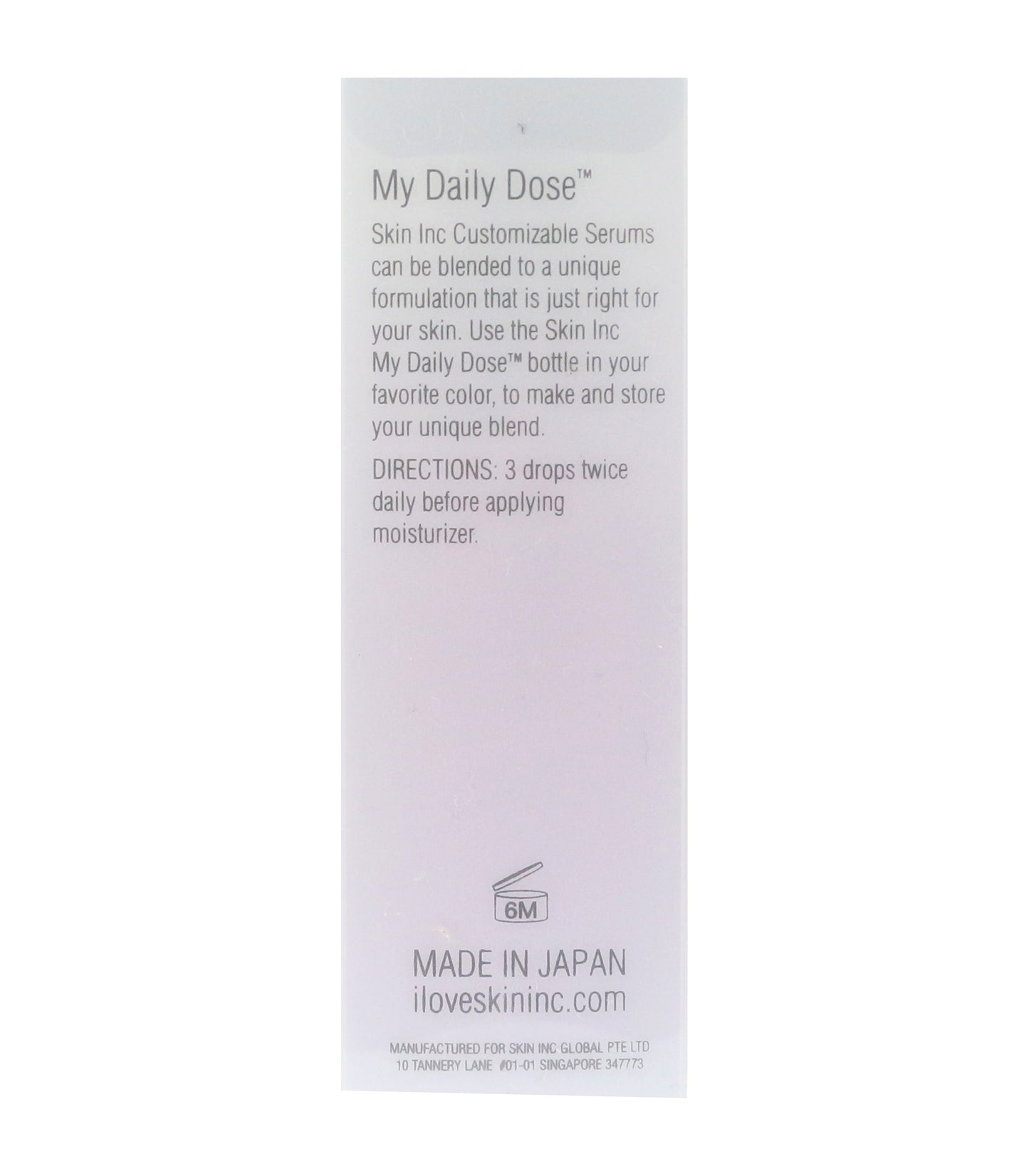 Skin Inc My Daily Dose Mixer Bottle 1oz/30ml New In Box